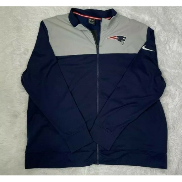 New Nike New England Patriots NFL Coaches Sideline Jacket Sz